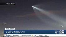 El lanzamiento del cohete SpaceX se ve en el cielo del Valle