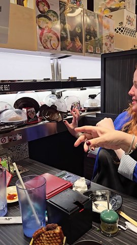 Plates Pile Up at Revolving Sushi Bar