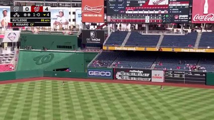 ¡Boricua Eddie Rosario conecta su primer jonrón con Nacionales de Washington!