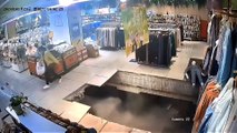 Chine : le sol d'un magasin s'effondre sous les pieds d'une cliente, deux blessés légers