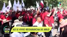 Así fue la marcha en CDMX y el mensaje de López Obrador por sus 4 años de gobierno