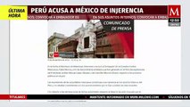 Perú acusa a México de injerencia tras declaraciones de AMLO