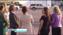 Jill Biden, primera dama de EU, llega a México; Beatriz Gutiérrez Muller la recibe en el AICM