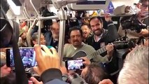 Con tren lleno, Sheinbaum canta éxitos del ayer en reapertura de la Línea 12 del Metro