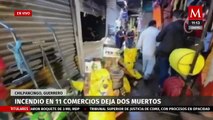 En Guerrero, registran incendio de 11 locales a las afueras del mercado Baltazar