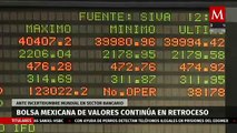 Bolsa Mexicana de Valores continúa en retroceso