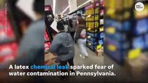 Vertido químico provoca una avalancha de compras de agua embotellada en Pensilvania