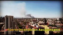 Un incendio casi destruye una fábrica en Azcapotzalco... ¿qué pasó?