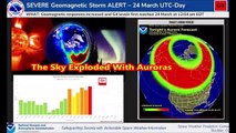 Una Tormenta Geomagnética Severa (G4) Golpea a la Tierra - El Cielo Explotó con Auroras