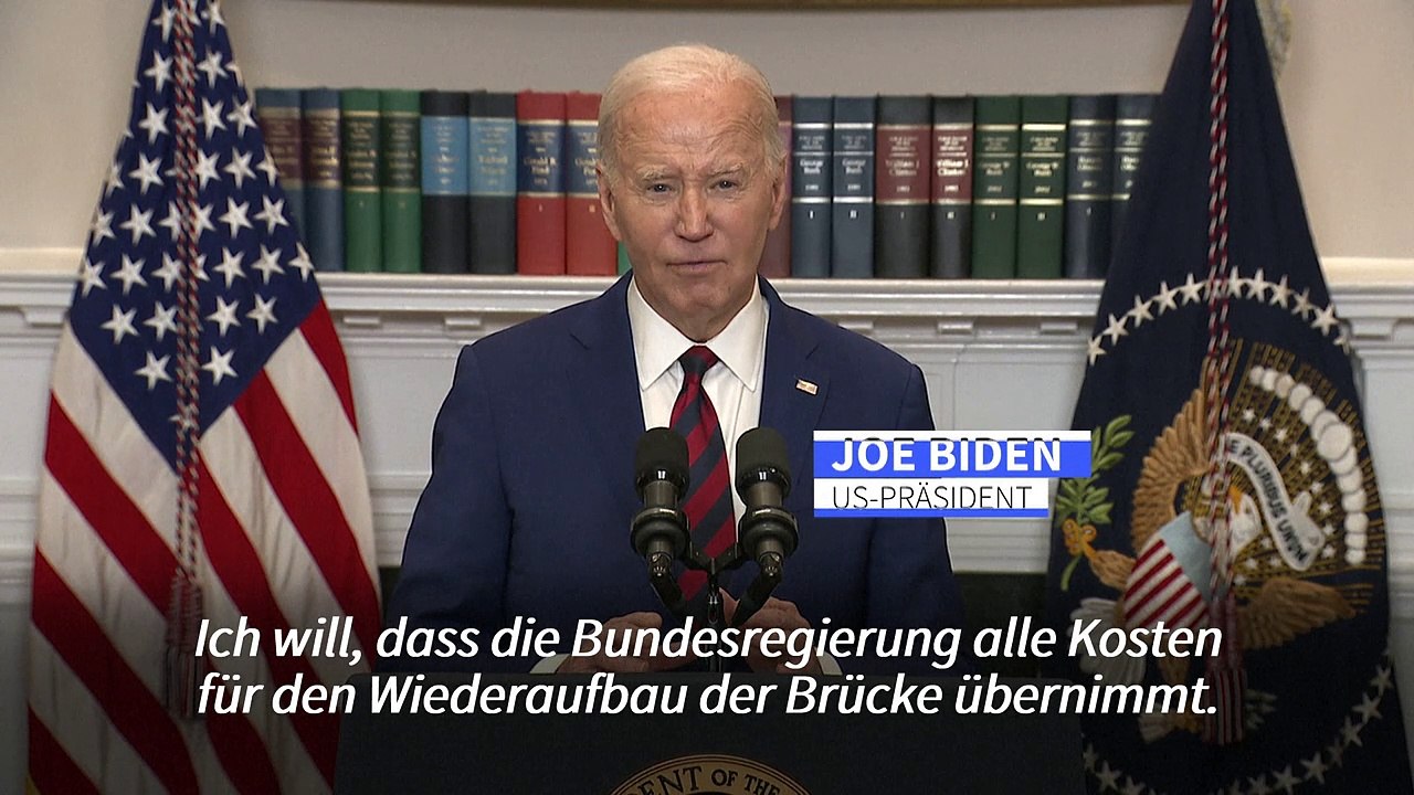 Nach Brückeneinsturz: Biden sagt Baltimore Hilfe zu