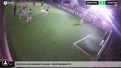 Faute de Alec de Bonet d'Oléon - SPORTING BELETTE