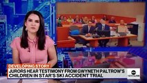 Testimonio de los hijos de Gwyneth Paltrow se lee en voz alta ante el jurado en el juicio por el accidente de esquí