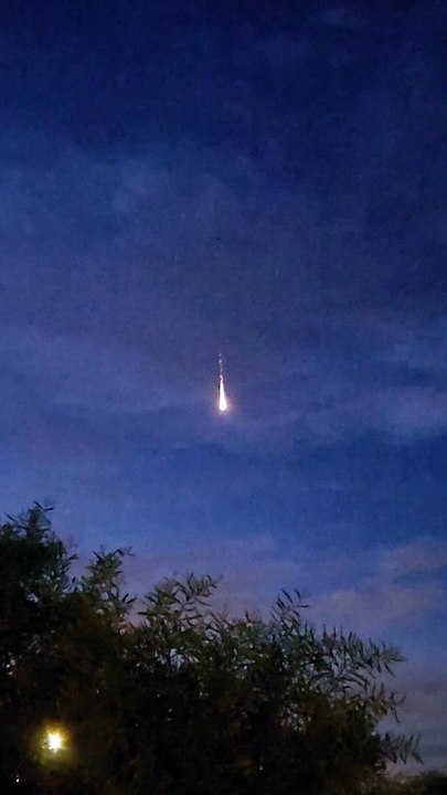 Pyrotechnic Skydivers Mistaken For Alien Meteor