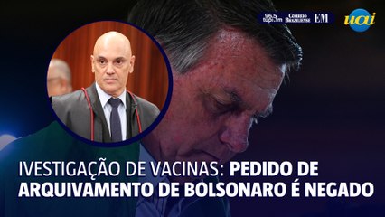 Pedido de arquivamento de Bolsonaro é negado por Moraes