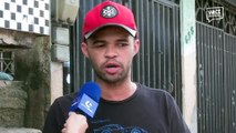 Morador do bairro da Terra Firme, Bruno Santos, reclama de buracos na via principal