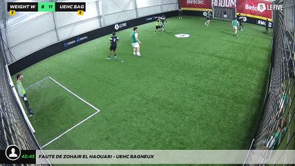 Faute de Zohair El Haouari - UEHC BAGNEUX