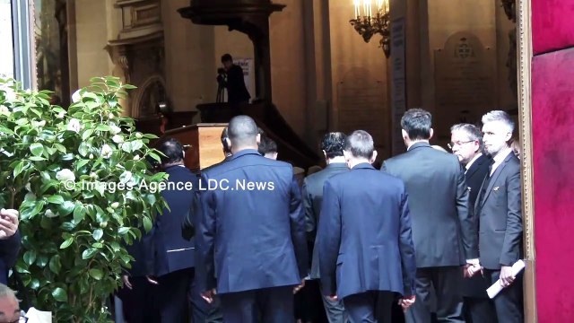Obsèques de Frédéric Mitterrand en l'église Saint Thomas d'Aquin. Paris/France - 26 Mars 2024