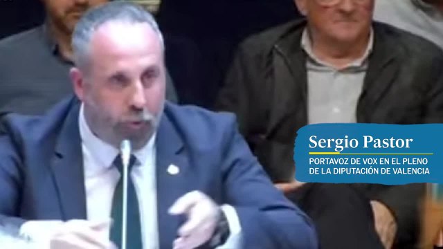 Vox llama al PSPV partido criminal en el pleno de de la Diputación de Valencia