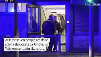 Download Video: Tiroteo en Hamburgo: al menos siete muertos en un atentado contra un centro de los Testigos de Jehová en Alemania