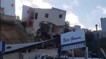 #VIDEO: Cae edificio tras deslave en Tijuana