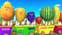 Pequeños Bebés Diversión y Aprendizaje Nombres de Frutas para Niños | Kids Learning Educational 3D Cartoon