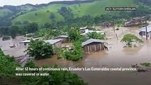 Fuertes lluvias causan inundaciones en Ecuador