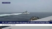 #VIDEO: EE. UU. publica un vídeo del amago de colisión con un buque chino en el estrecho de Taiwán