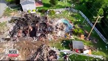 #VIDEO: Familia llora a padre e hijo muertos en explosión de casa