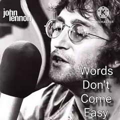 John Lennon - Words Don't Come Easy (Version Inteligencia Artificial) [AI]