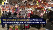 Turistas estadounidenses acuden en masa a Japón para aprovechar la debilidad del yen y la fortaleza del dólar estadounidense