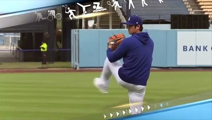 [스포츠영상] 오타니, 토미존 수술 뒤 첫 공개 피칭