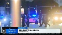 Detenciones en una protesta palestina en el centro de Miami