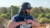 Reportero vivio momentos de pánico luego de caída de misil de Hamás en Israel