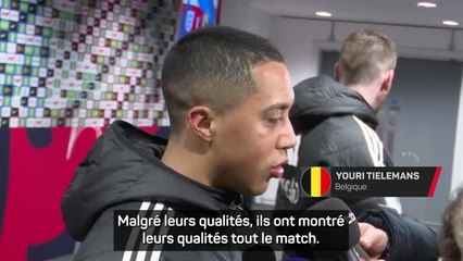 Belgique - Tielemans : “Encaisser dans les derniers instants du match comme ça, c'est frustrant”