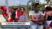 Niños, mujeres y ancianos piden ayuda en la caseta La Venta tras el paso del Huracan Otis
