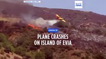 Avión griego se estrella con dos pilotos a bordo