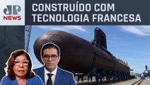 Lula e Macron devem inaugurar submarino da Marinha brasileira; Vilela e Dora Kramer comentam