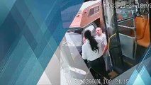 Agreden a conductora de autobús tras incidente de tránsito