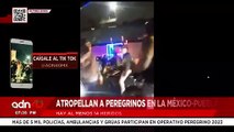Atropellan a peregrinos en la México-Puebla, hay al menos 14 heridos