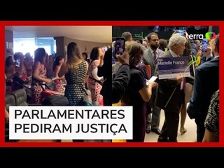 Tải video: Deputados prestam homenagem a Marielle Franco e Anderson Gomes em sessão na Câmara