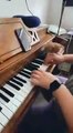 #CUTE: Gatito descansa sobre un piano y le da una linda molestia al pianista mientras practica