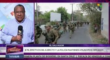 Efectivos del ejército y la policía mantienen 4 municipios de El Salvador cercados