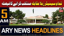ARY News 5 AM Headlines | 27th March 2024 | Senate Election