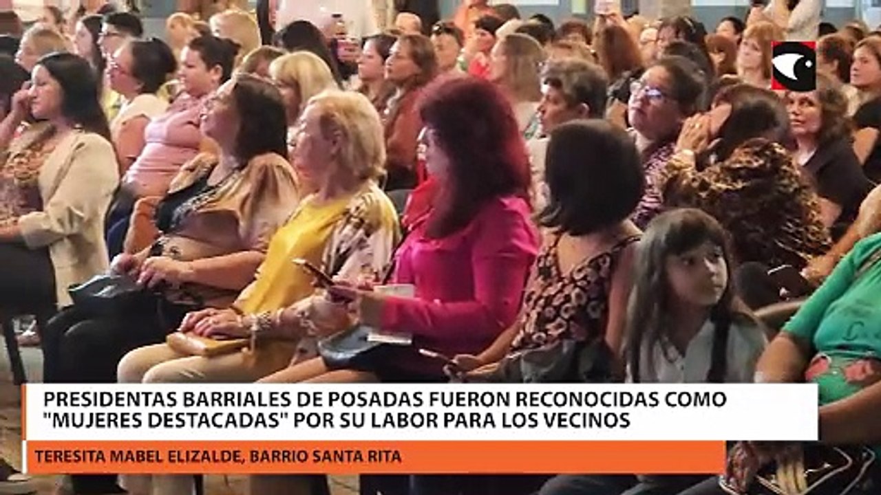 Presidentas barriales de Posadas fueron reconocidas como "mujeres destacadas" por su labor para los vecinos