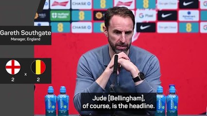 Download Video: Southgate and Pickford hail Bellingham's 'unbelievable' mentality