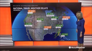 Storms to cause minor travel delays in some areas this Wednesday