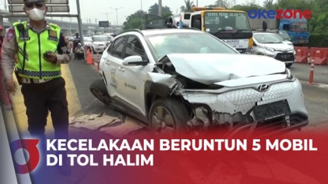Kecelakaan Beruntun 5 Mobil di Gerbang Tol Halim, Begini Kondisi Korban