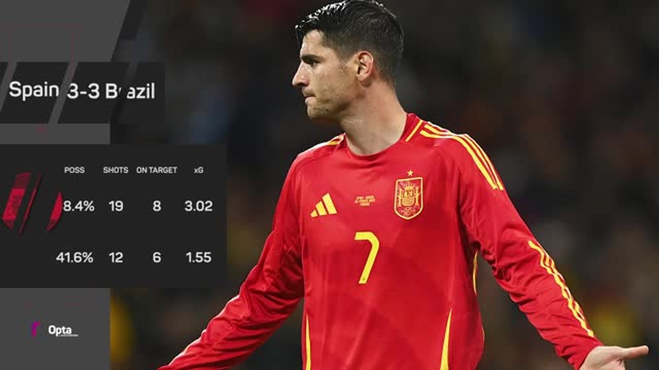 Spain coach De La Fuente 'embarrassed' to hear boos for Morata in Brazil draw