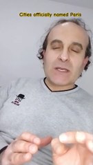 Cities officially named Paris