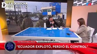 ECUADOR BAJO ATAQUE: Ministra de Seguridad, Bullrich, pone a disposición a las Fuerzas de Seguridad Argentinas para combatir el narcoterrorismo